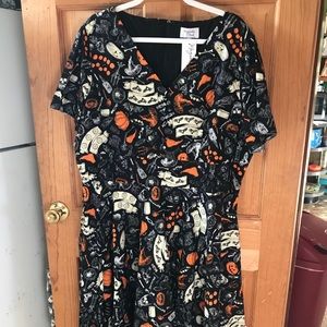 Unique Vintage Halloween print dress NWT